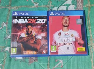 Juegos PS4 NBA 2K20 y FIFA 20