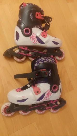 Patines Oxelo Niña Talla 32-35 Ajustables