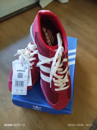 Zapatillas Adidas Mujer Talla 40 Rojas Blancas