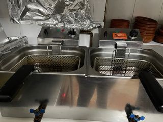Freidora Doble Profesional Acero Inox