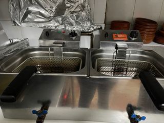 Freidora Doble Profesional Acero Inox