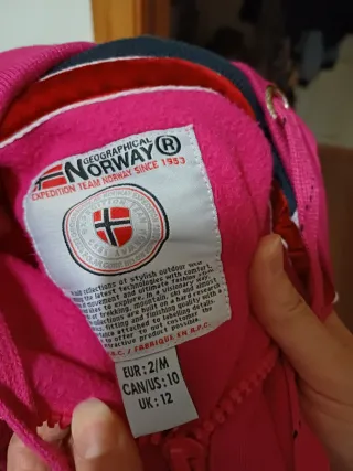 Sudadera Geographical Norway Rosa