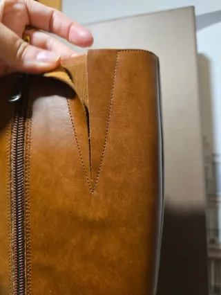 Botas altas Dansi piel camel