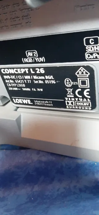 Televisión Loewe Concept L 26 Plata