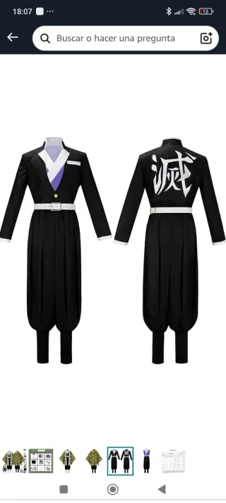 Anime Personaje Himejima Gyomei Disfraz de cosplay