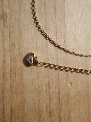 Collar Swarovski Oro Rosa Luna y Estrellas