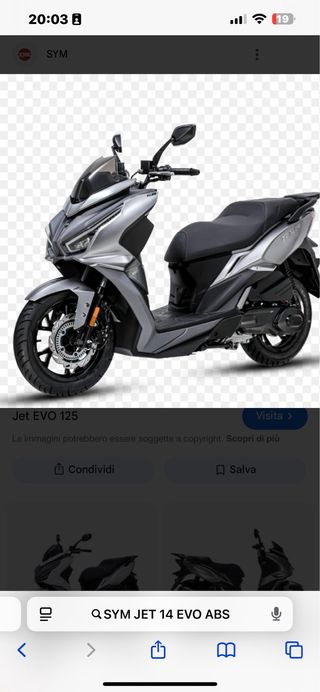 SYM Jet 14 Evo 125 LC ABS Blanca