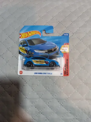 Hotwheels 2018 Honda Civic Type R Azul