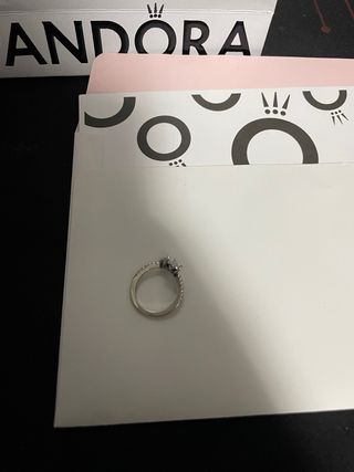 Anillo Pandora Doble Corazón Plata NUEVO