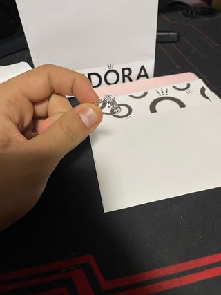 Anillo Pandora Doble Corazón Plata NUEVO