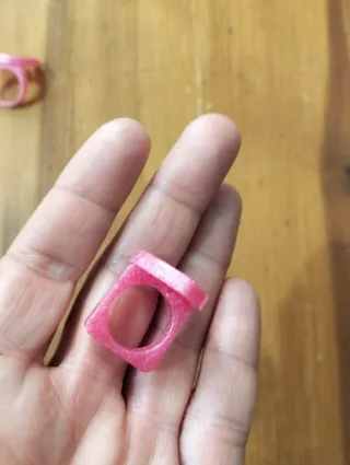 Lote 3 anillos niña formas variadas