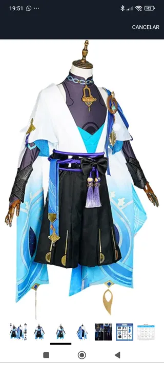 Disfraz Genshin Impact Scaramouche Wanderer