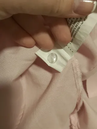 Camisa rosa de manga larga