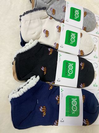 12 Calcetines BUENSOCKS Algodón Mujer Talla 35-40