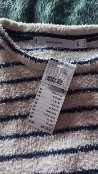 Pijama Woman Secret estilo marinero talla M