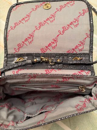 Bolso Lollipops brillos negro y plata