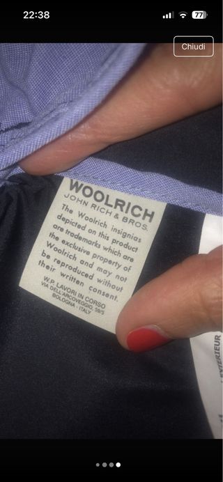Giacca Woolrich blu