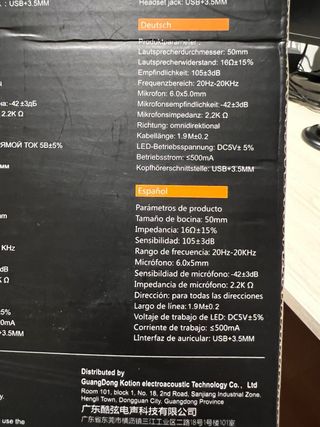 Cascos Gaming Kotion Each G2000