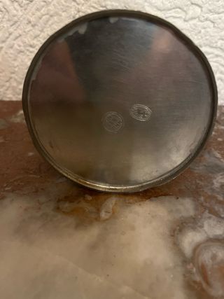 Jarra peltre vintage casco romano