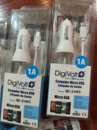 Cargador Micro USB DigiVolt 1A (Casa/Coche)