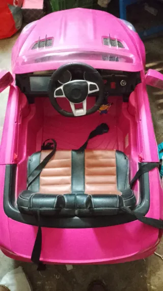 Coche para niños rosa