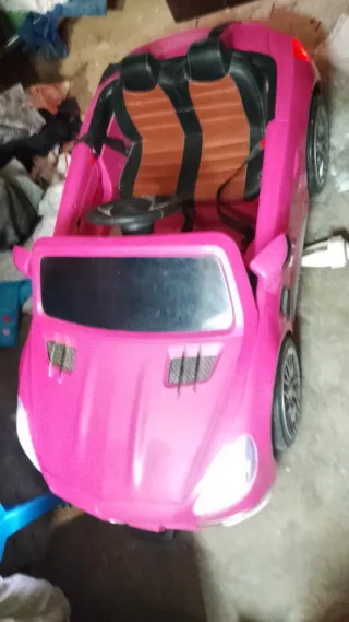 Coche para niños rosa