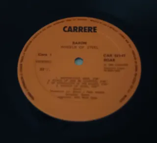 Vinilo Saxon álbum Wheels of Steel