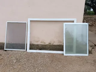 Ventana de aluminio blanca 170x120