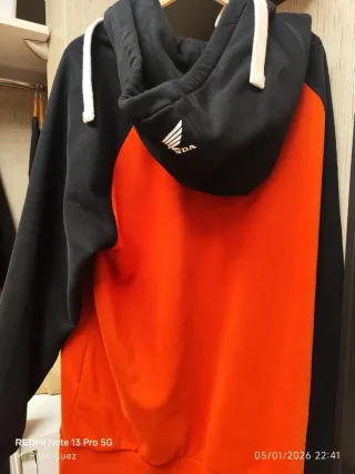 Sudadera Honda Talla XL Rojo y Negra