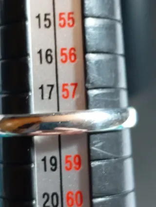 Anillo Plata Ley cuarzo natural en bruto