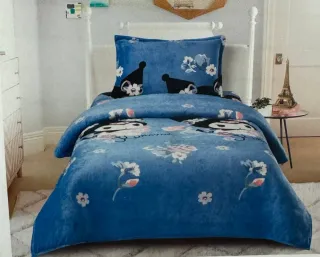 Conjunto de cama infantil azul
