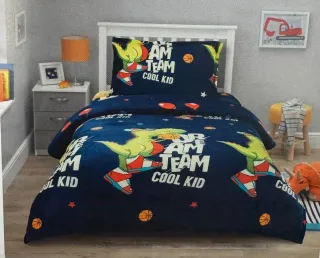 Conjunto de cama infantil azul