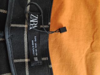 Falda Pantalón Zara Cuadros Mujer