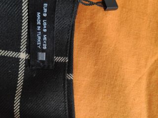 Falda Pantalón Zara Cuadros Mujer