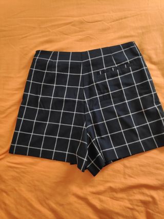 Falda Pantalón Zara Cuadros Mujer