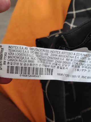 Falda Pantalón Zara Cuadros Mujer