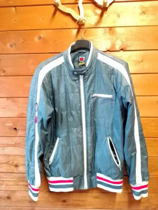 Giubbino Bomber Mambo Grigio Bianco Taglia M