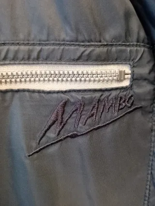 Giubbino Bomber Mambo Grigio Bianco Taglia M