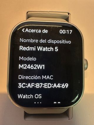 Xiaomi Redmi Watch 5 Plata Gris D20100