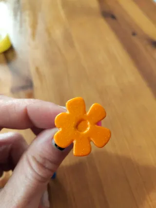 Lote 3 Anillos Flor y Forma Cuadrada