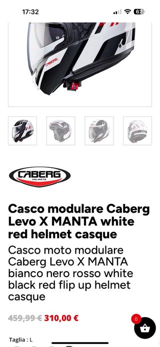 Casco Caberg Levo X modulare
