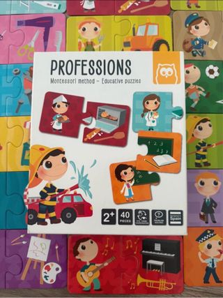 Jogo Montessori Profissões - Puzzles Educativos