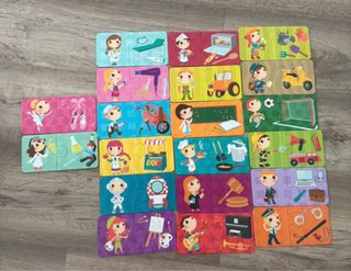 Jogo Montessori Profissões - Puzzles Educativos