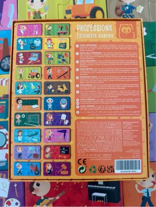 Jogo Montessori Profissões - Puzzles Educativos