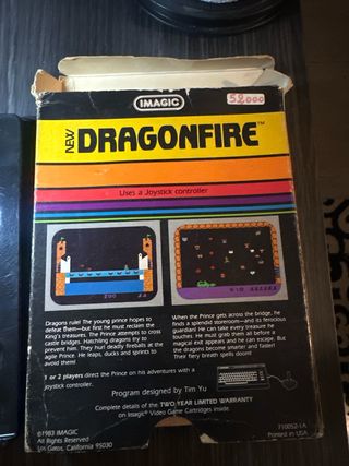 Dragonfire Imagic Commodore Vic 20 Cartuccia