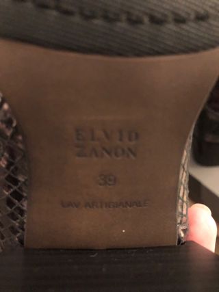 Botines Elvio Zanon Piel Serpiente marrón