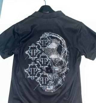 Philipp Plein Polo Nero Uomo