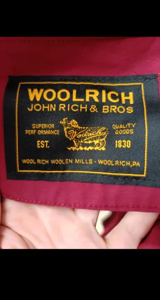 Piumino Woolrich Rosso Taglia XL
