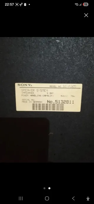 Altavoces Sony 3 vías