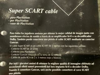 Cable Super RGB para PlayStation 1/2/3 audio aux